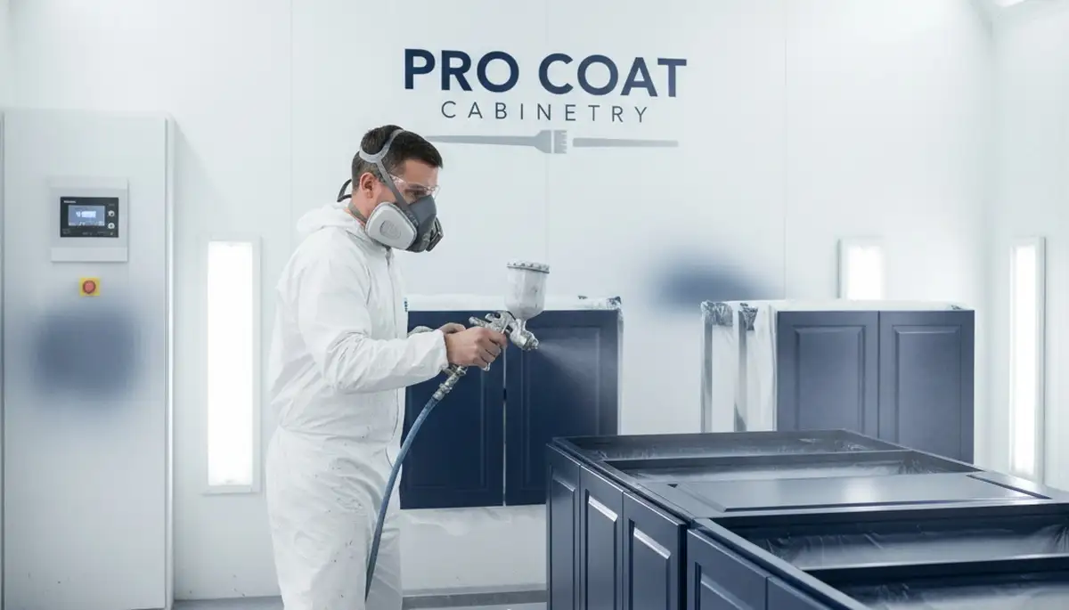 Professional cabinet painting in Grand Rapids MI kitchen by expert house painters