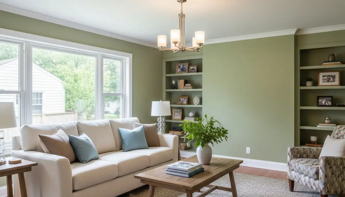 Finished interior painting in Grand Rapids MI showcasing smooth walls and professional house painter results
