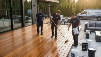 Professional deck staining and refinishing in Grand Rapids, MI by expert house painters