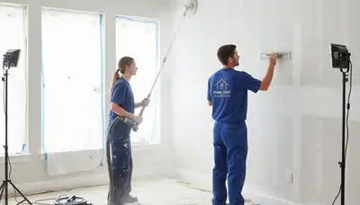 Professional drywall repair and wall restoration in Grand Rapids, MI home by expert painters