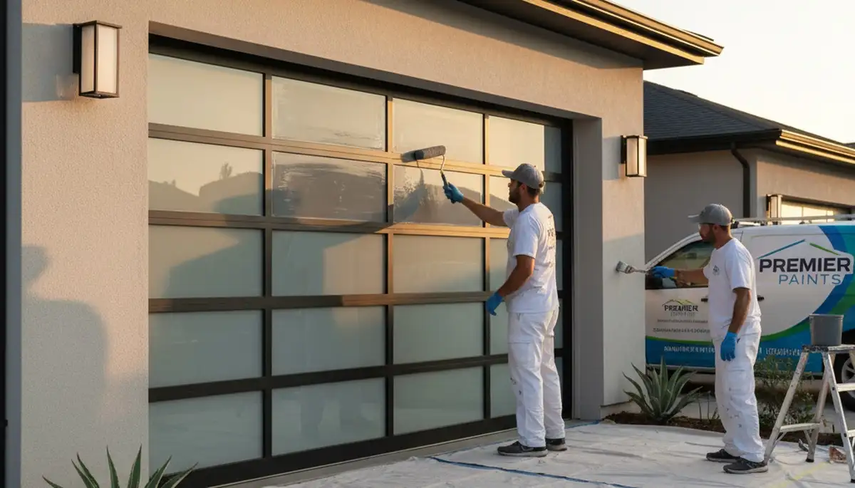 Professional garage door painting in Grand Rapids MI by expert house painters for lasting curb appeal