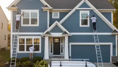 House painting service in Grand Rapids, MI by paintinggrandrapidsmi.com for residential exterior and interior projects