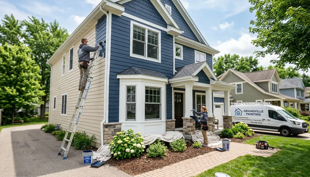 Professional house painters in Grand Rapids MI providing expert exterior home painting services
