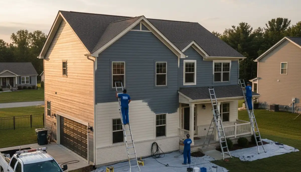 Professional house painters in Grand Rapids MI providing expert residential exterior painting services