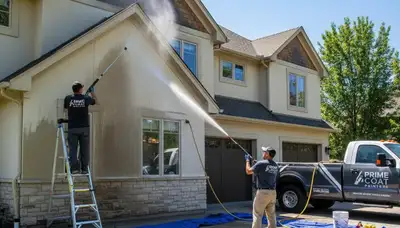 Professional pressure cleaning for homes in Grand Rapids, MI removing dirt and mildew from siding